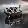 Motorcycle Nissin Forged Brake Caliper Asymmetric 4-piston 100MM Installation Lock Point for Front Wheel Braking