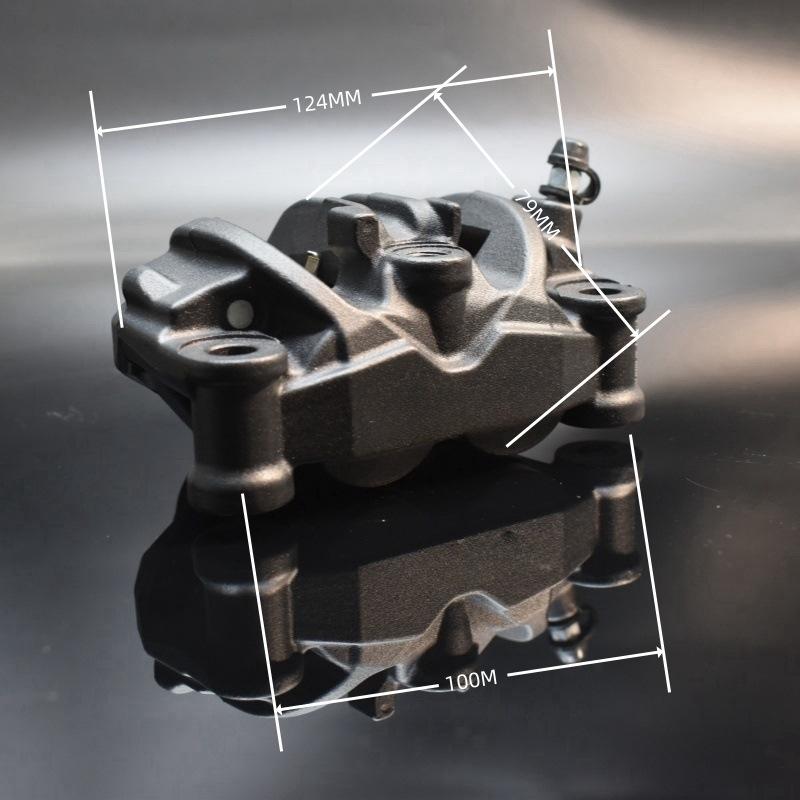 Motorcycle Nissin Forged Brake Caliper Asymmetric 4-piston 100MM Installation Lock Point for Front Wheel Braking