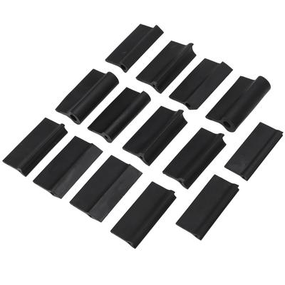 14 STÜCKE Kontur Schleifgriff 3 Formen Gummi Schwarz Flexibles Kontur Polierwerkzeug für Holzbearbeitung