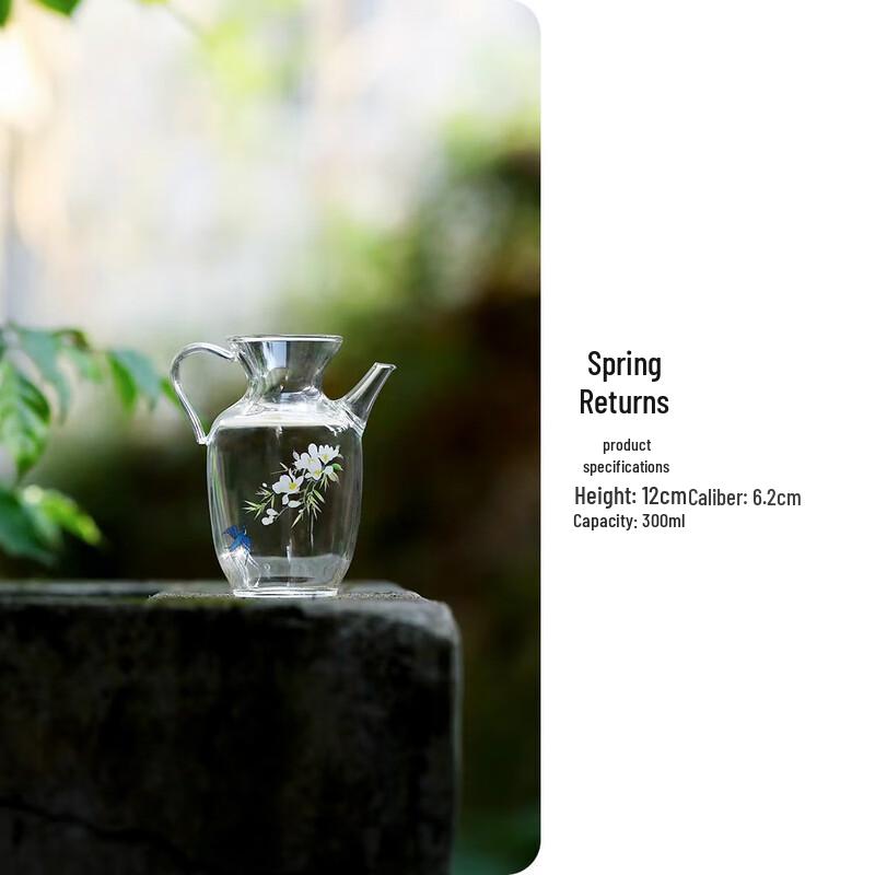 

Ailanhui Jia WQ Spring Return High Borosilicate Glass Teaware Little Song Pitcher