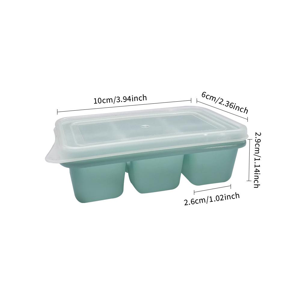 6 Grid Reusable Ice Cube Molds Easy To Take Off Ice Tray Refrigerator Icebox for Summer Juice Drinks Wine Cocktails Whiskey