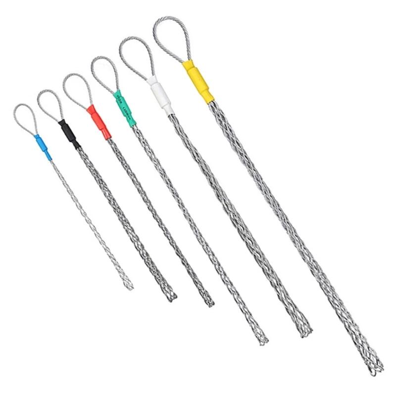 4-25mm Cable Puller Wire Grip 6 Kinds Galvanizing Metal Cable Pulling Socks Mesh Puller Antislip Pipe Conduit Pull Net Cover