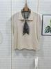 2026 Summer Elegant Kochi Knit Top: Minimalist Old Money Style Short Sleeve Women's Niche Design