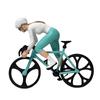 1:64 Cycling Statue Miniature Craft Cycling Scene Miniatures Resin Texture Suitable for Desktop Decorating and Present