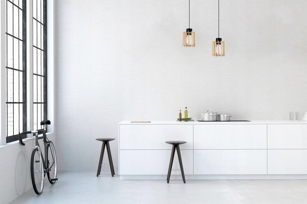 MODERN WOODEN LED CEILING HANGING LAMP