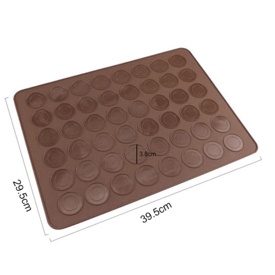48 Holes Macaron Non-Stick Silicone Mat Decorating Pot Kitchen Baking Mold Set Sale Goods