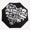 1pc Gamer Heart Fashionable Automatic Opening/Closing Folding Umbrella with 8 Bones, Windproof Portable, Daily Use080