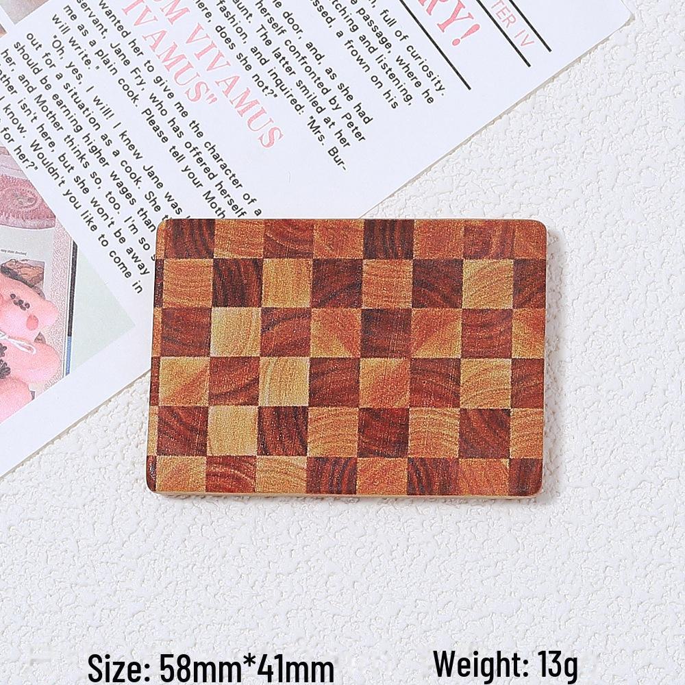 

Большие самодельные шпильки и магниты: Креативная клетчатая доска, кремовый клей, аксессуары из смолы