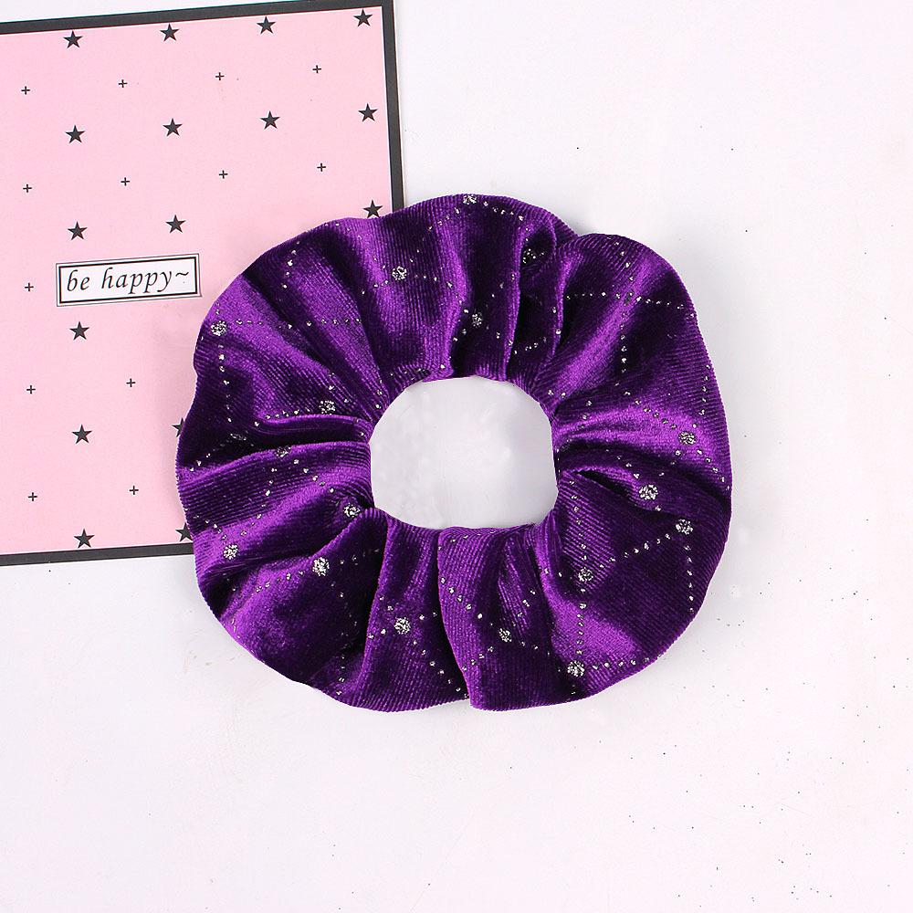 Velvet Nail Pearl Scrunchie Women Elastic Hair Rubber Bands Accessories Gum For Women Girls Ties Hair Ring Rope Ponytail Holder