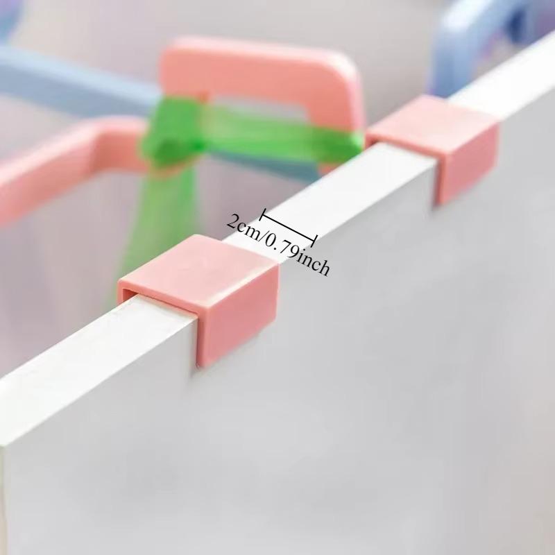 1PC Creative Kitchen Garbage Bag Holder Home Cabinet Door Behind the Garbage Bag Hanging Rack Rag Hanging Rack Kitchen Utensils