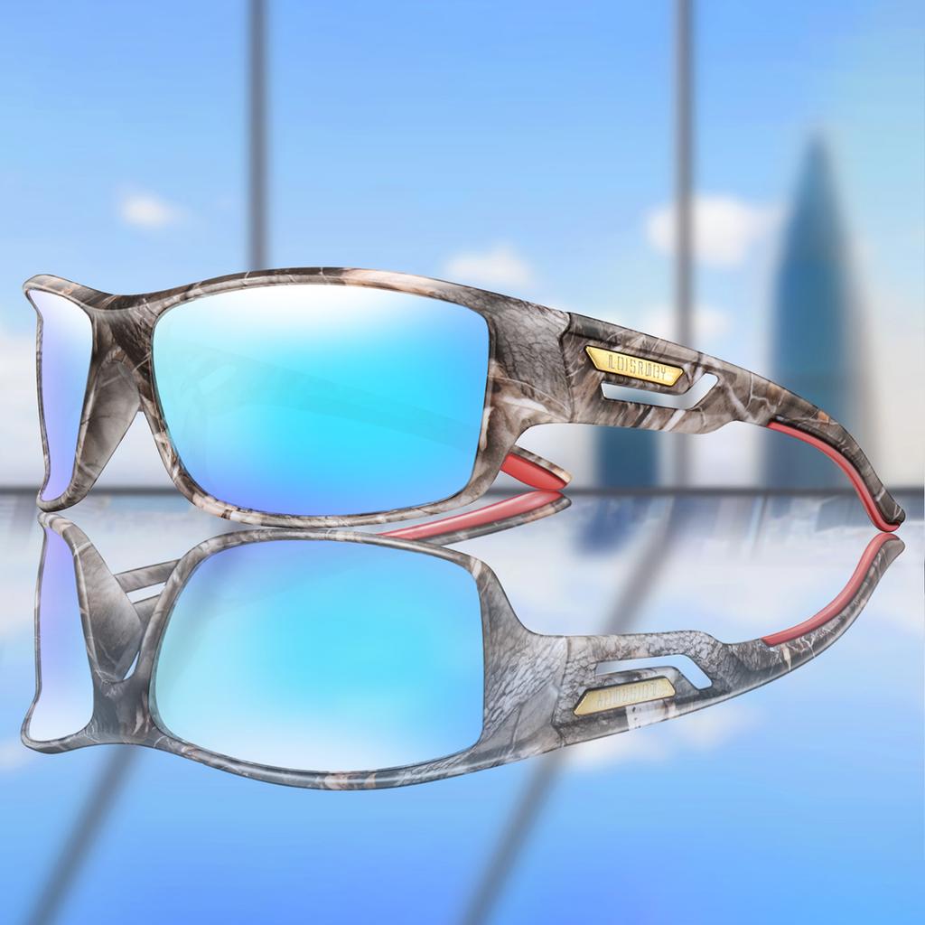 Polarized Fishing Sunglasses Men Camo Military Style Festival Gifts UV400 For Cycling Riding, Running, Fishing And Driving