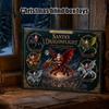 24 Day Christmas Box Santa Claus' Flying Dragon Journey Advent Calendar, Countdown Box, Calendars for Boys 2D Flat Ornaments, Festive Tree Hanging