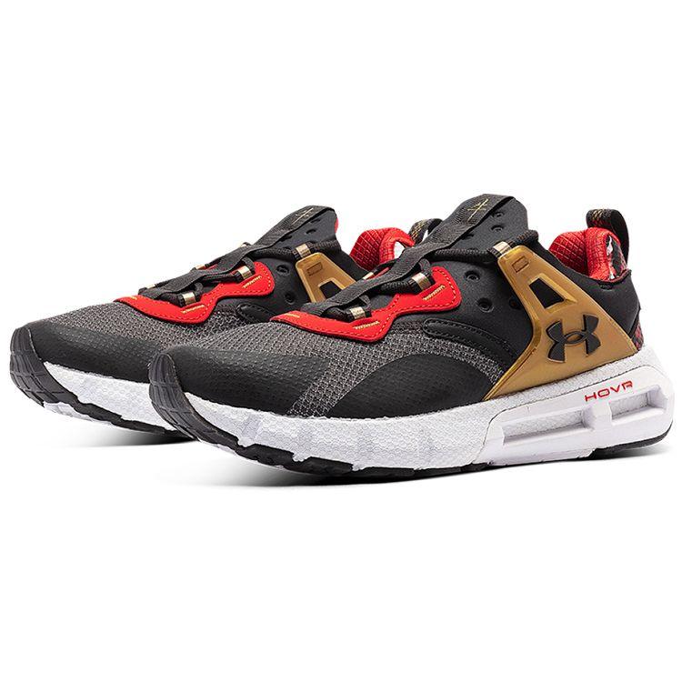 Under Armour Men's HOVR Phantom 2 SE Running Shoes Black Red Gold White 3023885-100