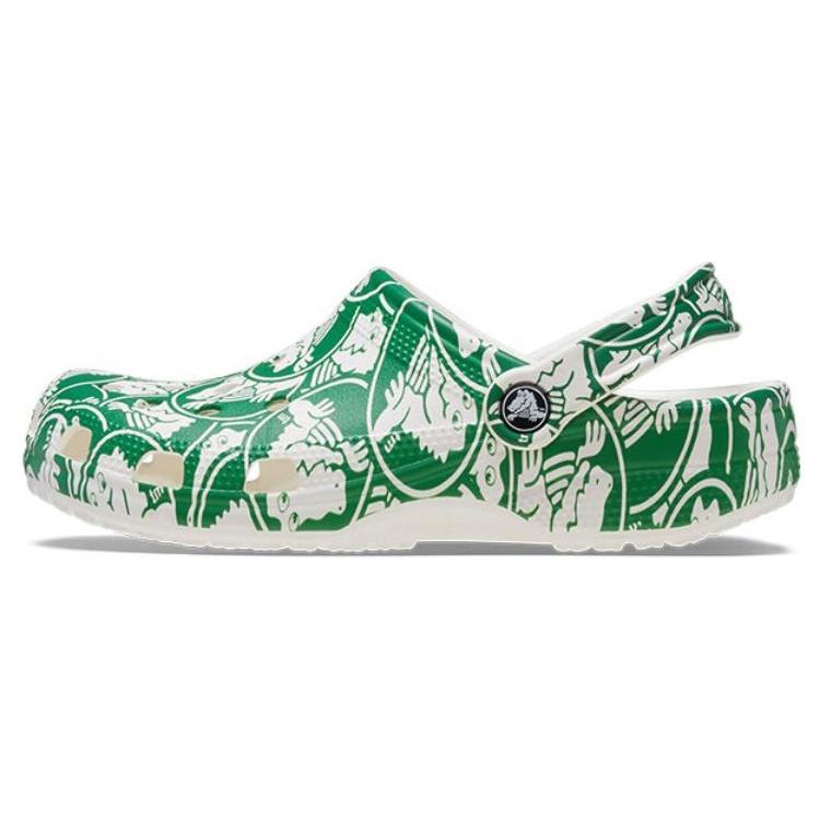 Crocs Classic Duke Print Clogs Green Men s 210003-3WH EU 38-39