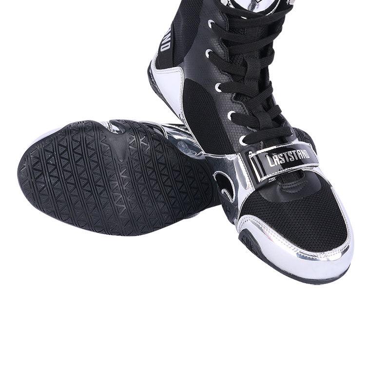 Zapatos Profesionales de Boxeo y Lucha Libre de Caña Alta - Transpirables, Antideslizantes para Hombres y Mujeres