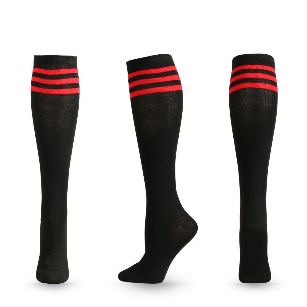 Striped Athletic Socks Casual Long Tube Socks Girls' Fashion Knee High Stockings  Performance