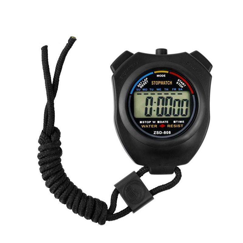 Athletic Timers Double Row LCD Stopwatches 10 Lap Memory Water Resistant Design