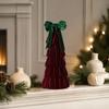 DIY Patch Bow Tree Tower Tree Shape Tabletop Xmas Tree Christmas Tree Decorations  Christmas Decor