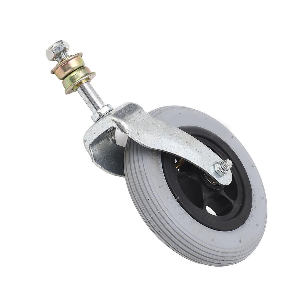 Wheelchair Replacement Wheel Grey 6 Inch PU Inflatable Universal Wheelchair Front Wheel