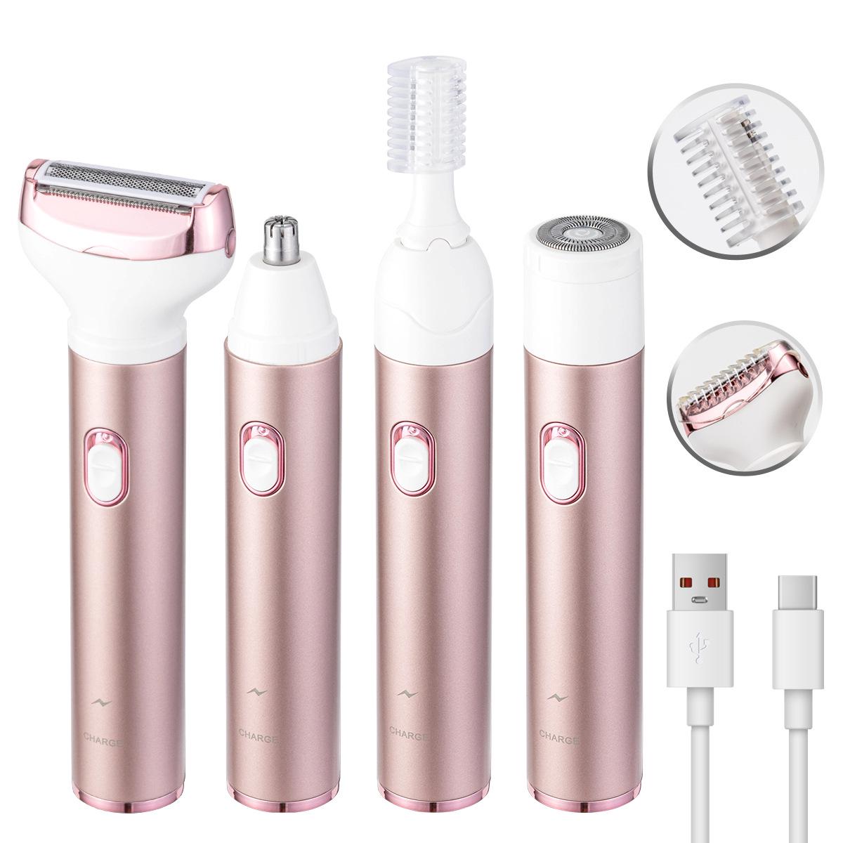 Women s Electric Full-Body Hair Remover: Portable, for Underarm, Leg, and Private Areas, Water-Washable Shaver.