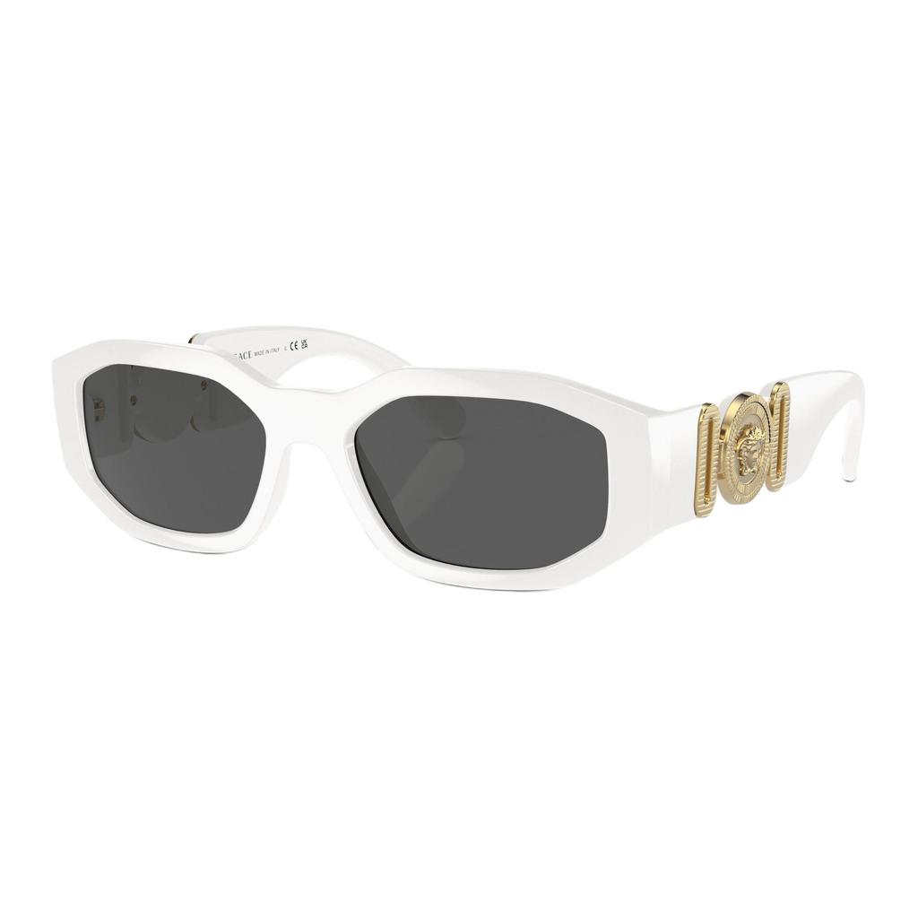 Versace Fashionable Elegant Gray Lens Rectangular Sunglasses Unisex Sunglasses 0VE436140187