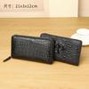 New Crocodile Patterned Men's Handbag High-end Multi Slot Wallet Large Capacity Fashionable