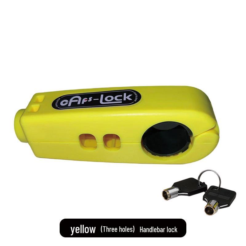 Universal Anti-Theft Motorcycle Handlebar & Throttle Lock with Alarm