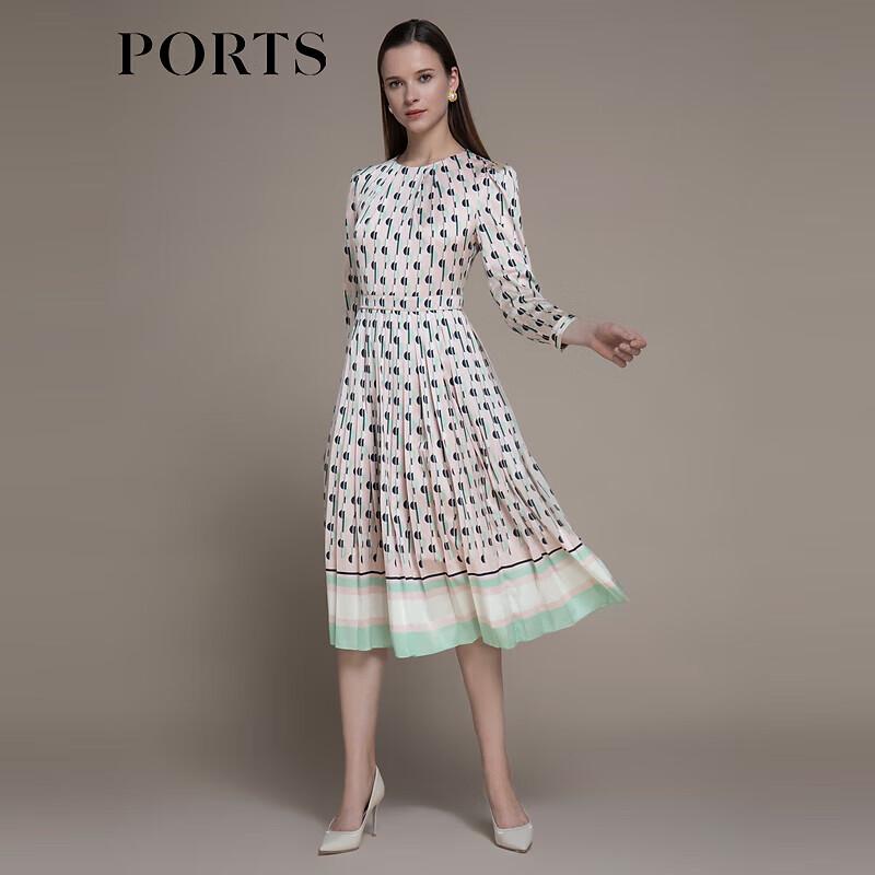 Ports Women's Light Pink Floral Print Midi Dress