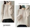 100% Pure Wool Double-Ply Heart Grid Jacquard Loose Warm Top for Autumn/Winter