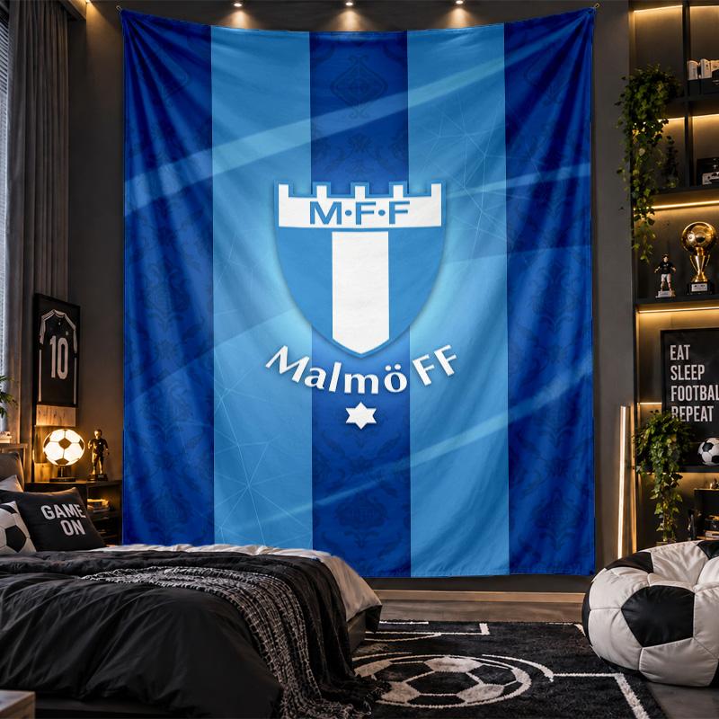 Wall Hanging Tapestry Malmö FF Print Cloth for Living Room Bedroom Home Decor