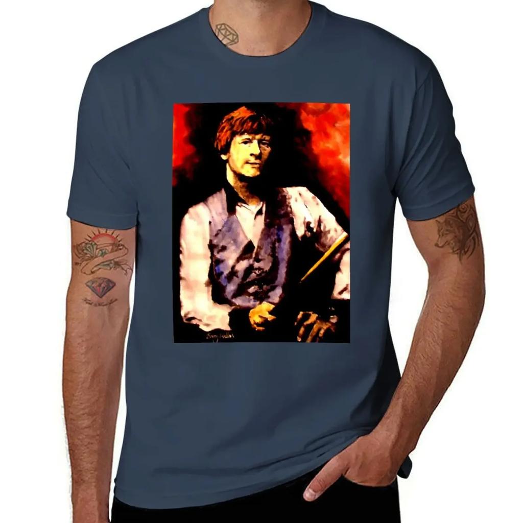 Alex Higgins Snooker Art Północnoirlandzka Koszulka szybkoschnąca gładka Męska koszulka