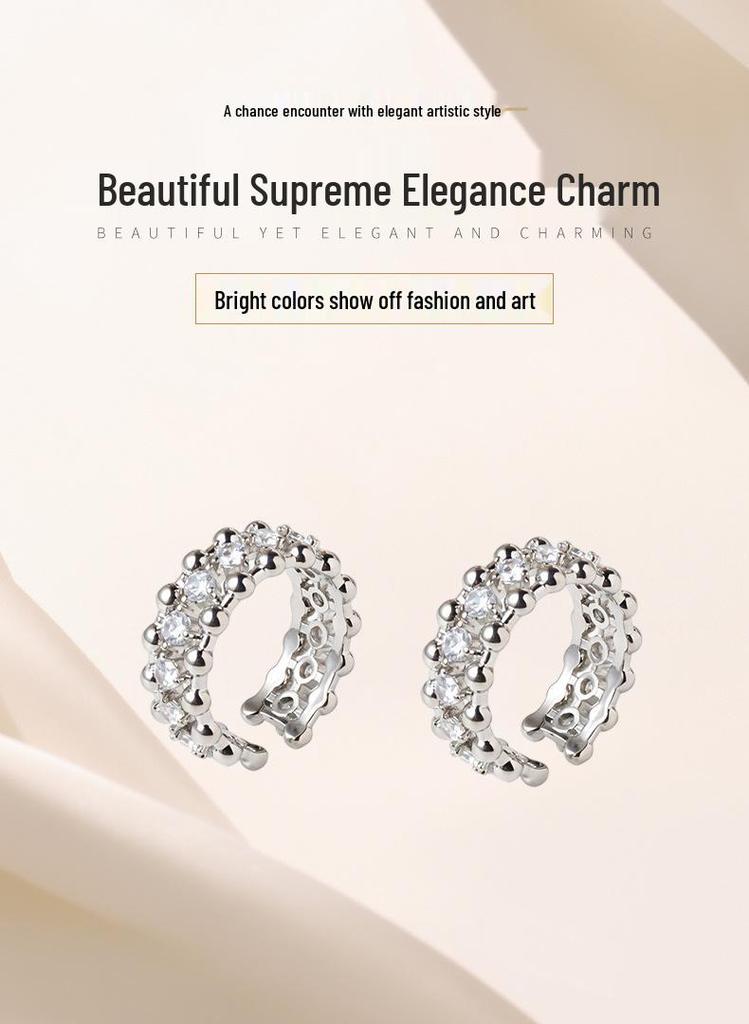 New 2026 Vintage Zirconium Open Index Finger Ring for Women - Light Luxury Summer Style