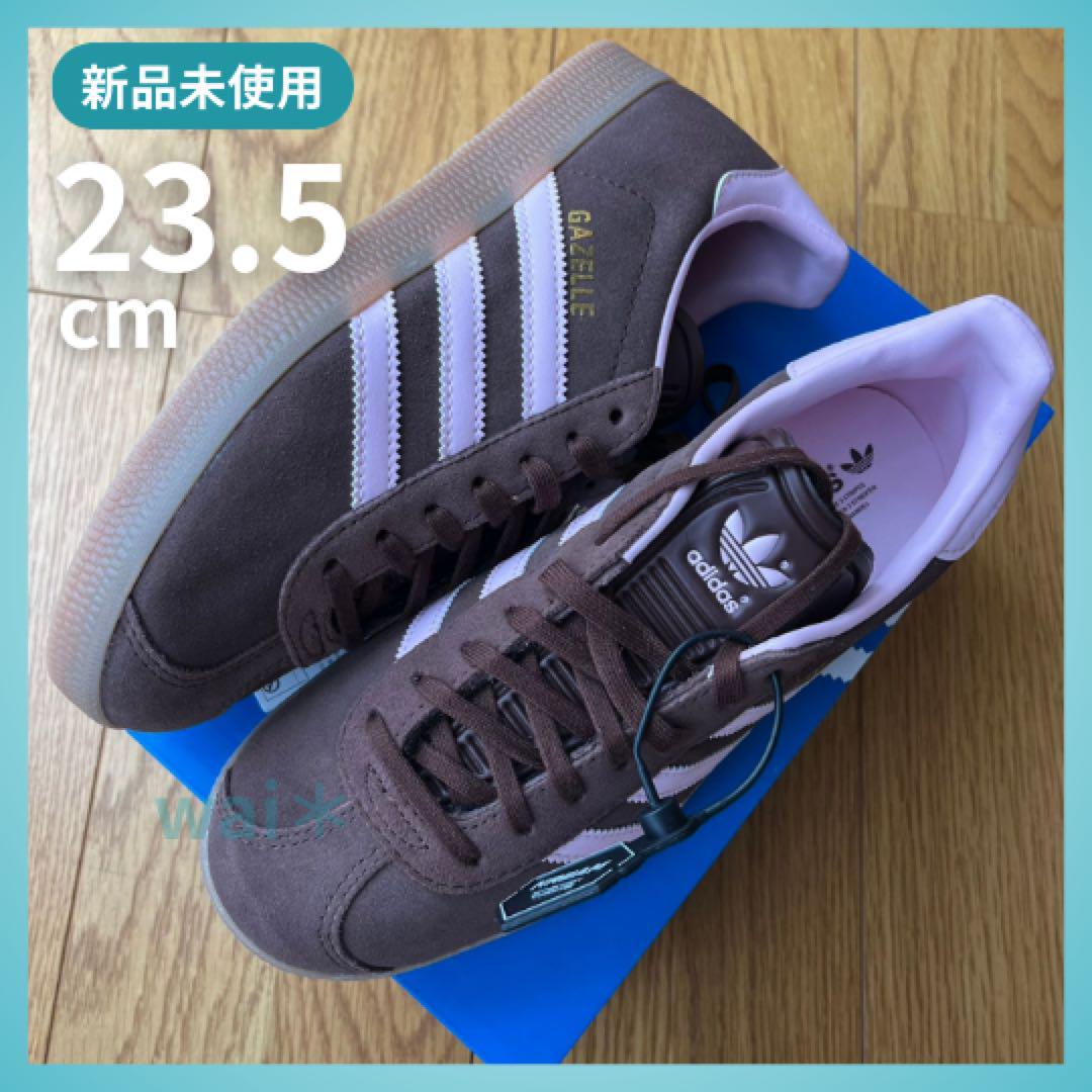 

[USED] Korea/Overseas Exclusive Adidas Gazelle Size 23.5cm JH5666 Dark Brown/Pink