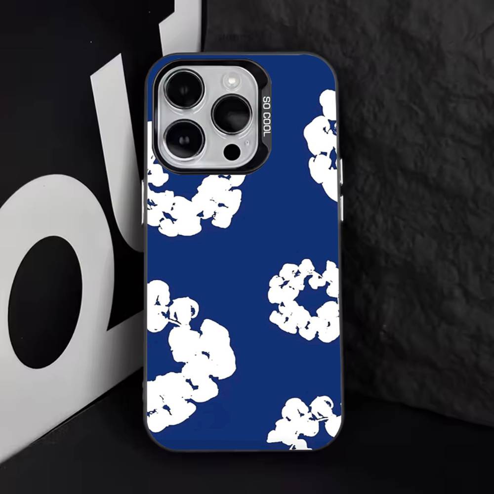 Flower D-Denims T-Tears Phone Case For iPhone 17,16,15,14,13,12,11,Pro,Max,Plus,E,Air,Mini Black Tpu Cover