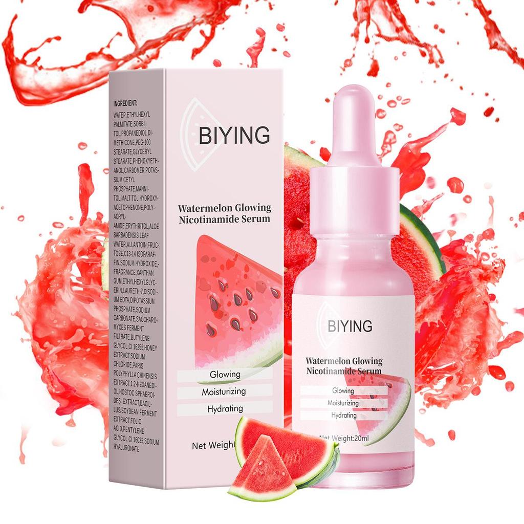 Watermelon nicotinamide essence, high-concentration nicotinamide brightening Facial Moisturizing essence.