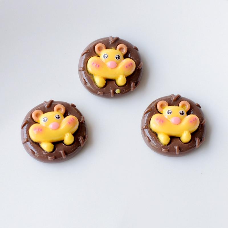 10Pcs New Cute Resin Mini Cartoon Squirrel Series Flat Back Scrapbooking DIY Jewelry Craft Decoration