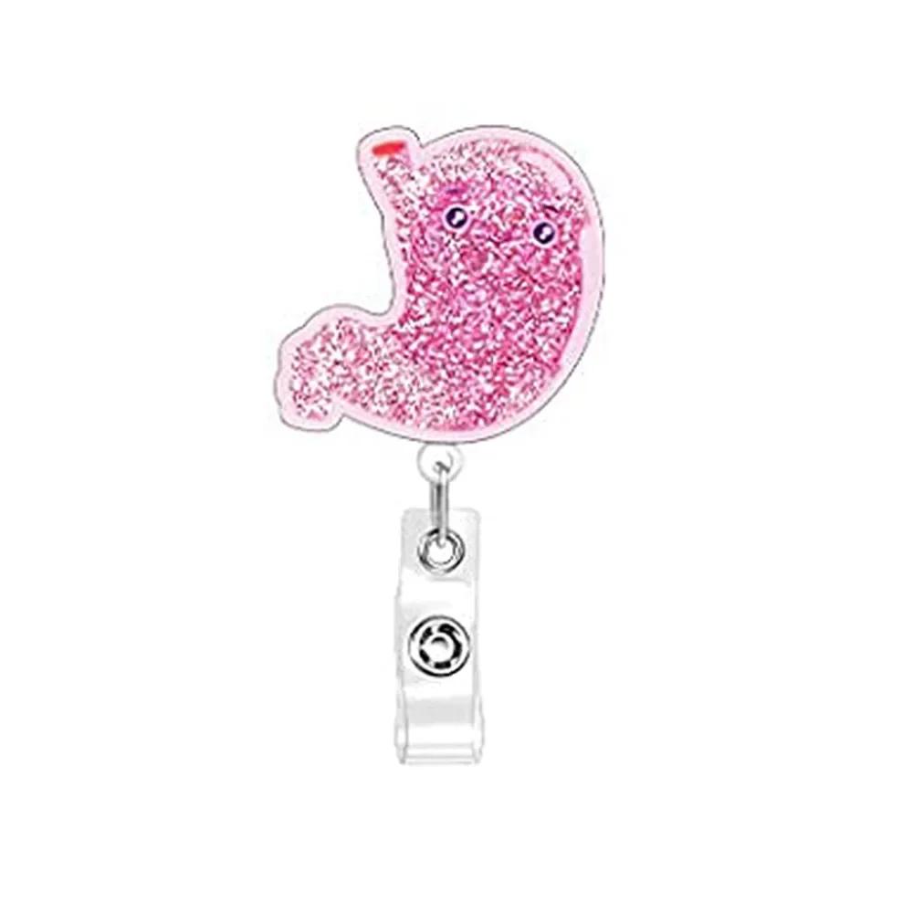 New Style Cute Cartoon Retractable Nurse Badge Reel Clip Badge Holder Students Doctor ID Card Holder Keychain Gift
