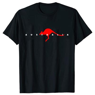Funny Australian Australia Kangaroo Tshirts Men Womens Fashion Casual Tshirt 100 Cotton Loose Oversized T Shirt Summer
