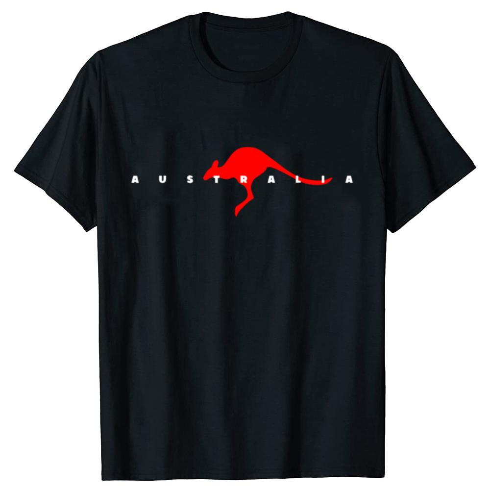 Funny Australian Australia Kangaroo Tshirts Men Womens Fashion Casual Tshirt 100 Cotton Loose Oversized T Shirt Summer