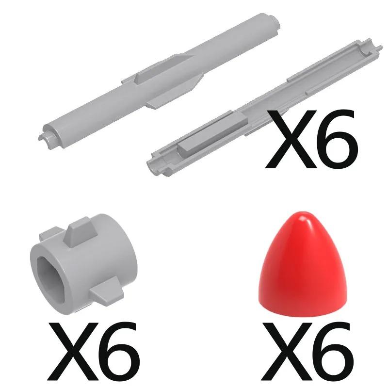 MOC Compatible Military Character Building Blocks Accessories Missile Models Fighter Jet Assembly Children's Toy Mini Brick Gift