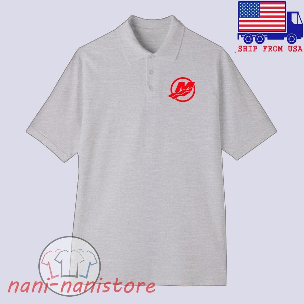 Mercury Fishing Men#039;s Printed Gray Size S3XL Unisex T-Shirt XXXL
