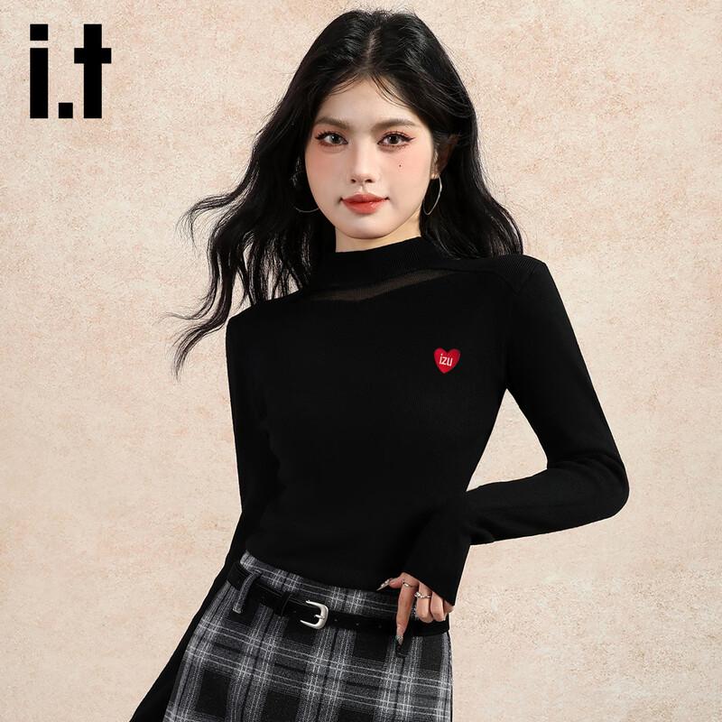 Izzue it Women's Long-Sleeve Mock Neck Pullover Knit Top