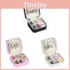 Childrens Jewelry Box With Pure Color Leather Material Multi Use Storage For Girls