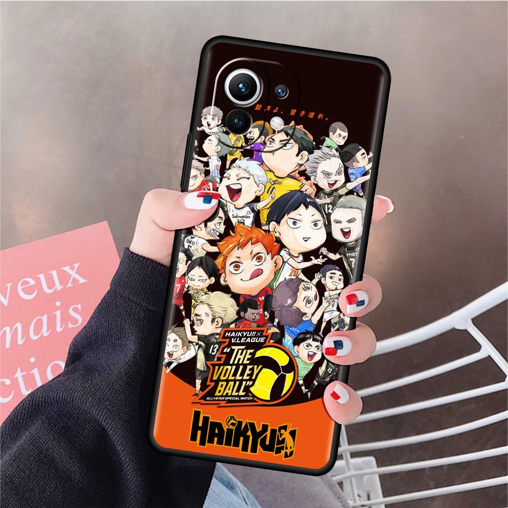 Haikyu!! Anime Funda Case For Xiaomi Mi 11 Lite 5G NE 11T Pro 10T 9T Note 10 12 12X 12S Ultra Soft Silicone Shell Phone Cover