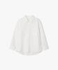 LIBERCLASSY [26Ss] Lms31703 White Long Half Hidden Detail Shirt