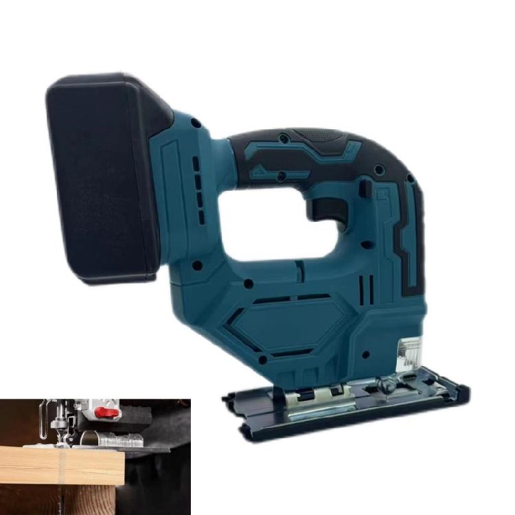 Compact Electric Jigsaw Cordless Multifunctional Jigsaw Compatibles with 21V Battery (Not Included) Woodworking Cutter
