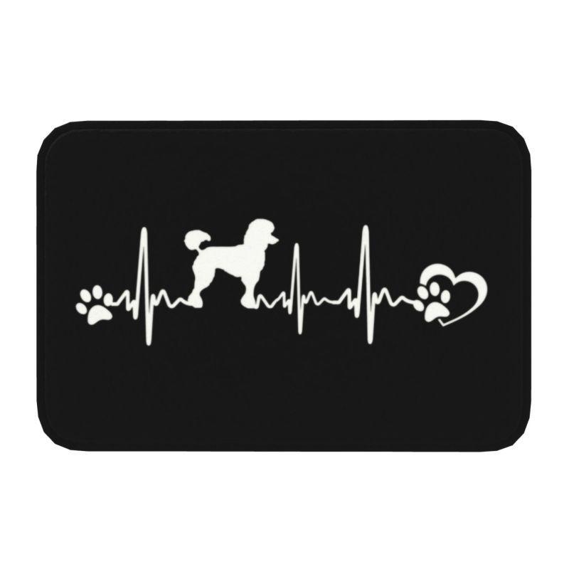 Starry Night Poodle Entrance Door Mat Anti-Slip Kitchen Bathroom Cute Pet Puppy Floor Bedroom Home Decor Rug Entrance Carpet Rug