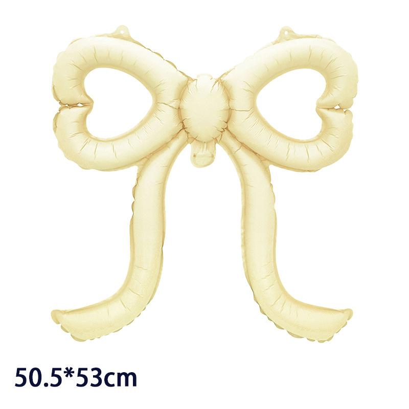 4PC Colorful Cut-Out Bows Balloons Large Pink Bow Party Decorations for Baby Shower Bridal Engagement Wedding Decorat Balloons