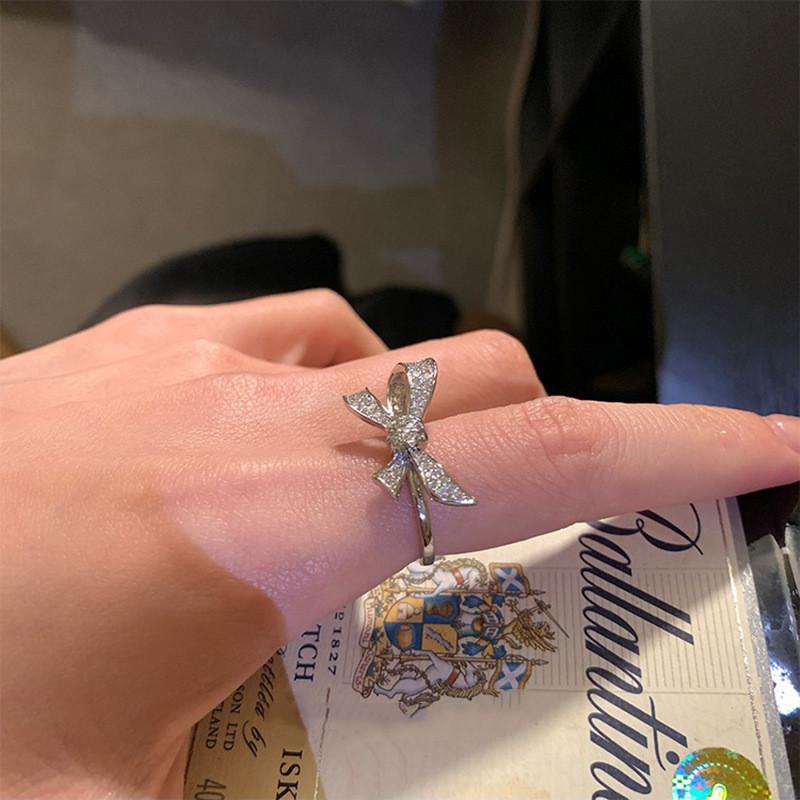 Butterfly Sophisticated Adjustable Knot Ring For Women Korean Fashion Copper Accessory For Every Occasion