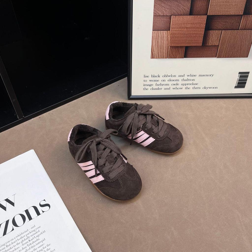 Chaussures de sport confortables d'hiver pour enfants 2025 - Baskets décontractées mode en velours pour garçons et filles